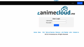 What Animecloud.me website looked like in 2014 (10 years ago)