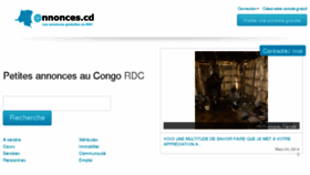 What Annonces.cd website looked like in 2014 (10 years ago)