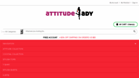 What Attitudelady.com website looked like in 2014 (10 years ago)
