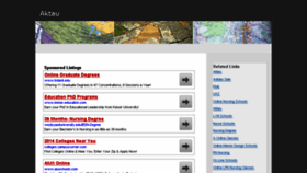 What Aktau.com website looked like in 2014 (10 years ago)