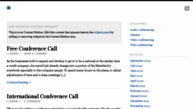 What Abconferencecall.com website looked like in 2014 (10 years ago)