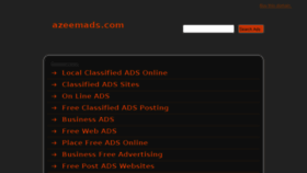 What Azeemads.com website looked like in 2014 (10 years ago)