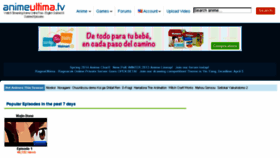 What Animeultima.tv website looked like in 2014 (11 years ago)