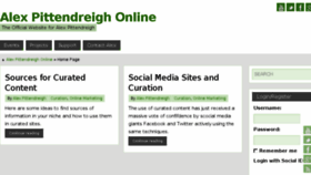 What Alexpittendreigh.com website looked like in 2014 (10 years ago)