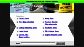 What Academicjobs.com website looked like in 2014 (10 years ago)
