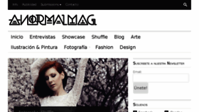 What Anormalmag.cl website looked like in 2014 (12 years ago)