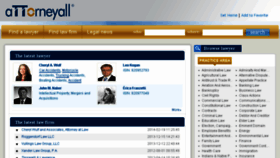 What Attorneyall.com website looked like in 2014 (10 years ago)