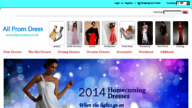 What Allpromdress.co.uk website looked like in 2014 (10 years ago)