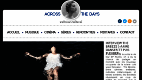 What Acrossthedays.com website looked like in 2014 (10 years ago)