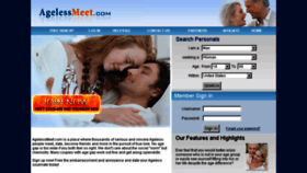 What Agelessmeet.com website looked like in 2014 (10 years ago)