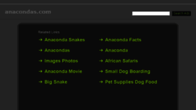What Anacondas.com website looked like in 2014 (10 years ago)