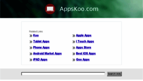 What Appskoo.com website looked like in 2014 (10 years ago)