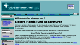What Absenger.net website looked like in 2014 (10 years ago)