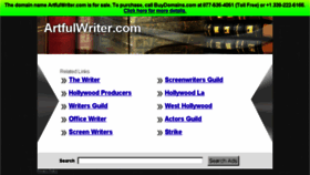 What Artfulwriter.com website looked like in 2014 (10 years ago)