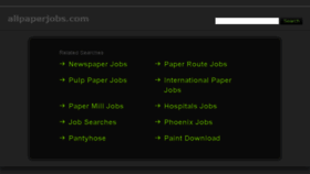 What Allpaperjobs.com website looked like in 2014 (10 years ago)