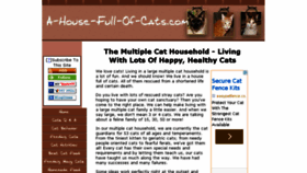 What A-house-full-of-cats.com website looked like in 2014 (10 years ago)