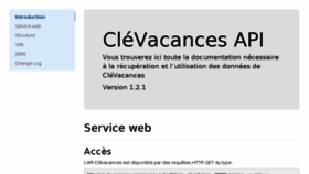 What Api.clevacances.com website looked like in 2014 (10 years ago)