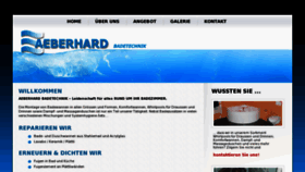 What Aeberhardbadetechnik.ch website looked like in 2014 (10 years ago)