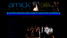 What Amickevents.com website looked like in 2014 (9 years ago)