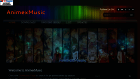 What Animexmusic.net website looked like in 2014 (9 years ago)