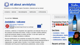 What Anxiolytiques.net website looked like in 2014 (9 years ago)