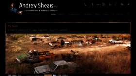 What Andrewshears.com website looked like in 2014 (10 years ago)