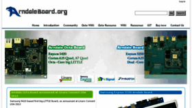 What Arndaleboard.org website looked like in 2014 (9 years ago)