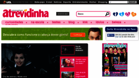 What Atrevidinha.com.br website looked like in 2014 (9 years ago)