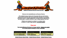 What Aardvarkbusiness.com website looked like in 2014 (9 years ago)