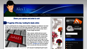 What Alextips.com website looked like in 2014 (9 years ago)