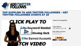 What Addtwitterfollows.com website looked like in 2014 (9 years ago)