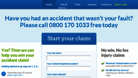 What Accidentclaims.org website looked like in 2014 (9 years ago)
