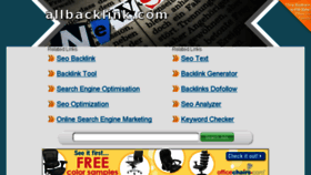 What Allbacklink.com website looked like in 2014 (9 years ago)