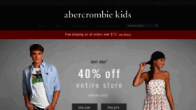 What Abercrombiekids.com website looked like in 2014 (9 years ago)