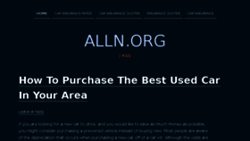 What Alln.org website looked like in 2014 (9 years ago)