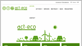 What Act-eco.fr website looked like in 2014 (9 years ago)