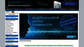 What Acousticsaudio.com website looked like in 2014 (9 years ago)