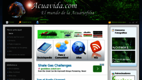 What Acuavida.com website looked like in 2014 (9 years ago)