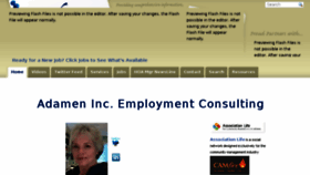 What Adamen-inc.com website looked like in 2014 (9 years ago)