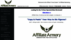 What Affiliatearmory.com website looked like in 2014 (9 years ago)