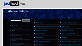 What Ahmerzaidi.com website looked like in 2014 (9 years ago)