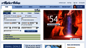 What Alaskaairlines.com website looked like in 2014 (9 years ago)