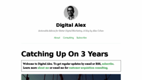 What Alexlcohen.com website looked like in 2014 (9 years ago)