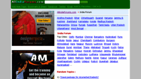 What Allindiaforums.com website looked like in 2014 (9 years ago)