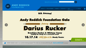 What Andyroddick.com website looked like in 2014 (9 years ago)