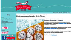 What Anjariegerdesign.com website looked like in 2014 (9 years ago)