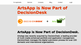 What Artsapp.com website looked like in 2014 (9 years ago)