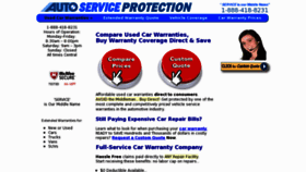 What Autoservicewarranty.com website looked like in 2014 (9 years ago)