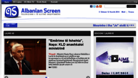 What Albanianscreen.tv website looked like in 2014 (9 years ago)