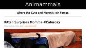 What Animammals.com website looked like in 2014 (9 years ago)